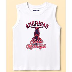Pine Kids 100% Cotton Woven Half Sleeves Checked Shirt With Vehicles Printed Tank Inner Tee - Red
