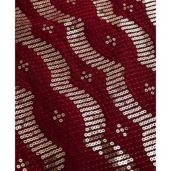 Pine Kids Woven Full Sleeves Sequinned Kurta & Pyjama Set - Maroon