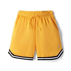 Pine Active Knit Solid Basketball Shorts - Yellow