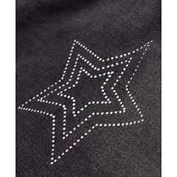 Pine Kids Denim Woven Full Length Jeans with Star Sequins in Black for 4-5 Years