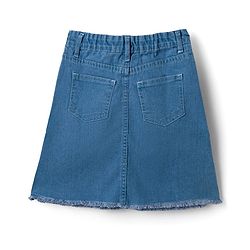 Pine Kids Denim Woven Above Keen Length Skirt -Light Blue