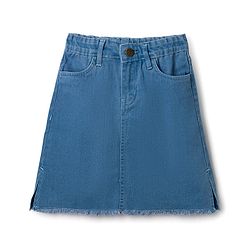 Pine Kids Denim Woven Above Keen Length Skirt -Light Blue