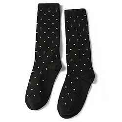 Pine Kids Cotton Knit Polka Dot Design Socks Pack of 3 - Pink Grey & Black