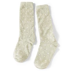 Pine Kids Cotton Knit Polka Dot Design Socks Pack of 3 - Pink Grey & Black