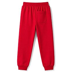 Pine Kids Knit Full Length Text Printed Lounge Pant - Red