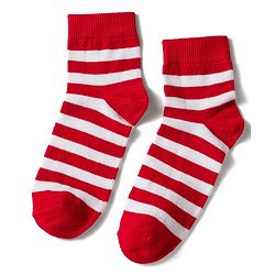 Pine Kids Knit Ankle Length Stripes & Heart Designed Socks Pack of 3- Multicolour