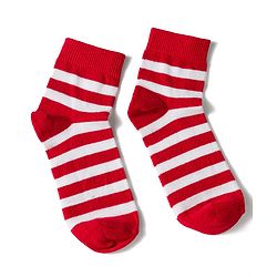 Pine Kids Knit Ankle Length Stripes & Heart Designed Socks Pack of 3- Multicolour