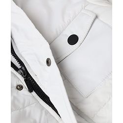 Pine Kids Woven Hoodies with Full Sleeves in White for 4-5 Years
