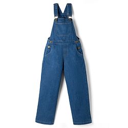 Pine Kids Cotton Woven Sleeveless Dungaree - Navy Blue