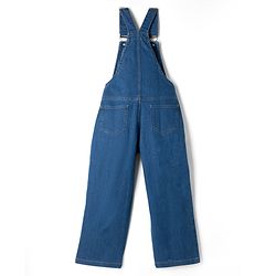 Pine Kids Cotton Woven Sleeveless Dungaree - Navy Blue
