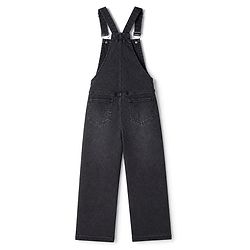 Pine Kids 100% Cotton Woven Full Length Dungarees in Black for 4-5 Years