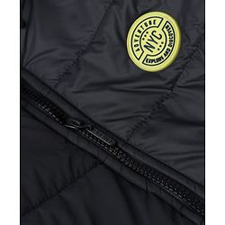 Pine Kids Woven Padded/Quilted/ Winter Jacket with Full Sleeves, Badge Patch and NYC Print in Navy Blue for 4-5 Years