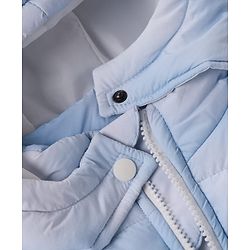 Pine Kids Woven Hooded Jacket with Full Sleeves - Blue