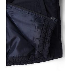 Pine Kids Woven Hooded Jacket with Full Sleeves - Navy Blue