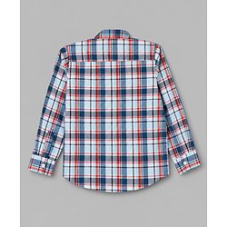Pine Kids Cotton Woven Full Sleeves Checks Shirts and T-Shirt- Navy