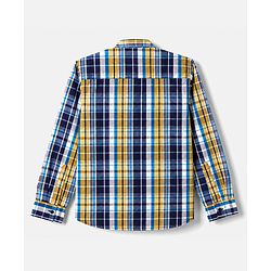 Pine Kids Cotton Woven Half Sleeves Checks Shirt With Printed T-Shirt - Multicolor