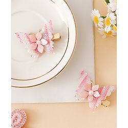 Pine Kids Free Size Bow & Butterfly Clips - Multicolor