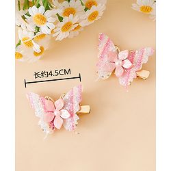 Pine Kids Free Size Bow & Butterfly Clips - Multicolor