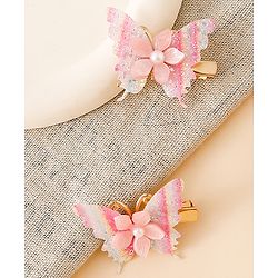 Pine Kids Free Size Bow & Butterfly Clips - Multicolor