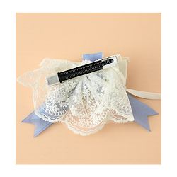 Pine Kids Bow & Butterfly Hair Clips Free Size - Blue