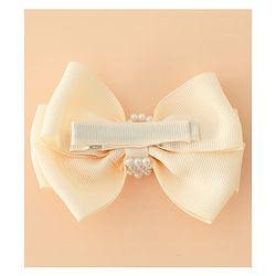 Pine Kids Bow & Butterfly Hair Clips Free Size -Beige