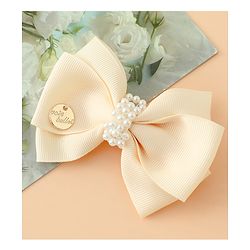 Pine Kids Bow & Butterfly Hair Clips Free Size -Beige