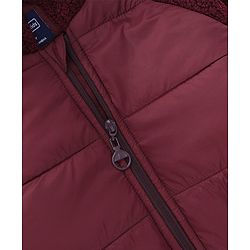 Pine Kids Woven Hooded Jacket with Full Sleeves - Red