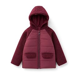 Pine Kids Woven Hooded Jacket with Full Sleeves - Red