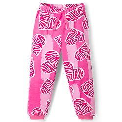 Pine Kids Cotton Knit Full Sleeves Co-Ords T-Shirt & Pyjama Night Suit With Heart Print - Pink