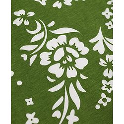 Pine Kids 100% Cotton Knit Full Sleeves Floral Printed Co-Ords T-Shirt & Pyjama Night Suit - Green