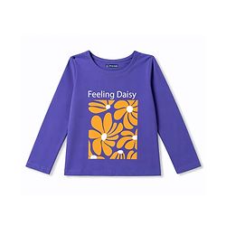 Pine Kids Cotton Knit Full Sleeves Floral Printed T-Shirt & Pajama Night Suit - Blue