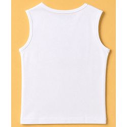 Pine Kids 100% Cotton Woven Half Sleeves Shirt and Tank Top Set with Best Together Text Print - Red