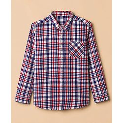 Pine Kids 100% Cotton Woven Half Sleeves Checked Shirt and T-Shirt with Inspire Someone Today Text Print in Red
