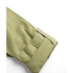 Pine Kids 100% Cotton Woven Roll Up Sleeves Solid Shirt in Olive Green for 4-5 Years