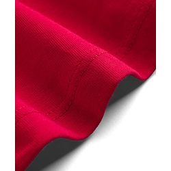 Pine Kids 100% Cotton Knit Sleeveless Hearts Printed Frock - Red