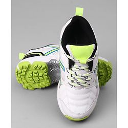 Pine Active Slip On Cricket Shoes  - White/Neon