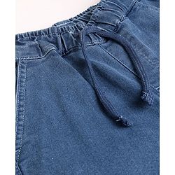 Pine Kids Cotton Denim Woven Jeans Solid - Blue