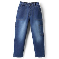 Pine Kids Denim Woven Full Length Jeans - Navy Blue