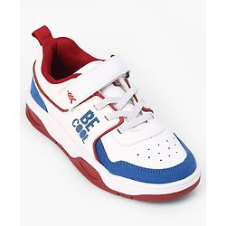 Pine Kids Velcro Closure Casual Shoes With Be Cool Text Print - White