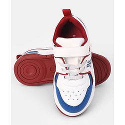 Pine Kids Velcro Closure Casual Shoes With Be Cool Text Print - White