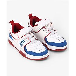 Pine Kids Velcro Closure Casual Shoes With Be Cool Text Print - White