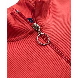 Pine Kids Cotton Knit Full Sleeves High Neck Solid Colour Top- Red