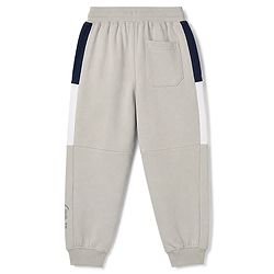 Pine Kids Knit Full Length Cut N Sew Text Printed Lounge Pant - Light Grey