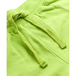 Pine Kids Knit Full Length Cut N Sew Text Printed Lounge Pant - Lime Green