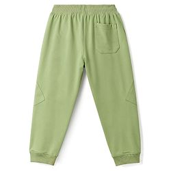Pine Kids Knit Full Length Cut N Sew Lounge Pant With Patch & Pockets - Olive Green