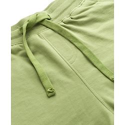 Pine Kids Knit Full Length Cut N Sew Lounge Pant With Patch & Pockets - Olive Green