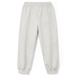 Pine Kids Knit Full Length Cut N Sew Lounge Pant With Patch & Pockets - Grey