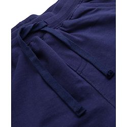 Pine Kids Knit Full Length Cut N Sew Text Printed Lounge Pant - Navy Blue