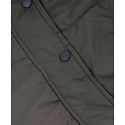 Pine Kids Woven Hooded Winter Jacket with Full Sleeves and Fur - Olive Green