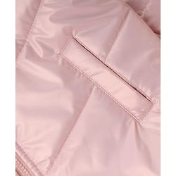 Pine Kids Woven Full Sleeves Solid Colour Padded Jacket - Pink